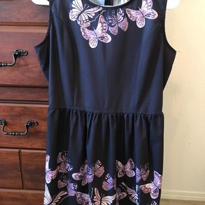 Short, butterfly dress.